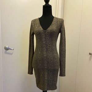 Zara animal print mini dress